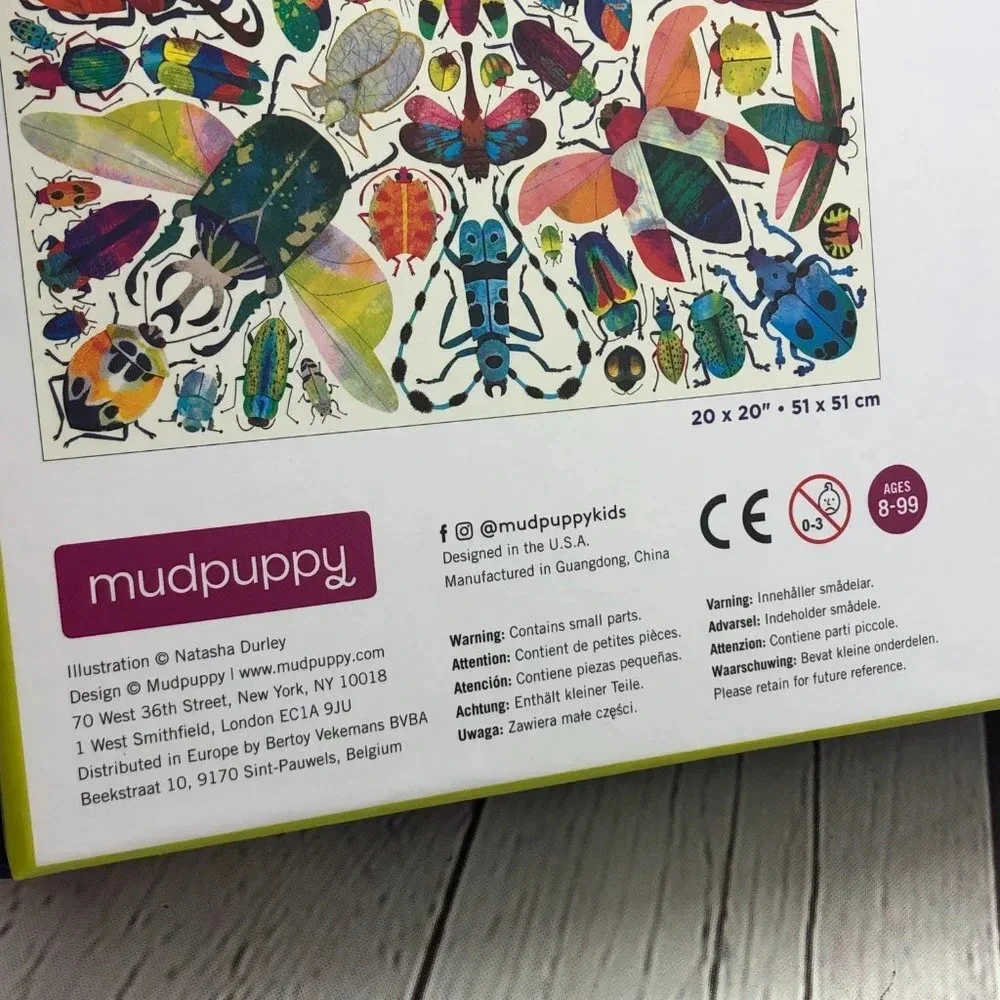 Mudpuppy 500pc puzzle insects bugs